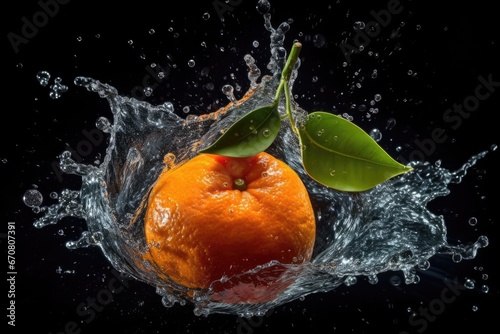 Playful Splash of Orange Evoking the Sweetness and Tanginess of Nature Citrus Jewel