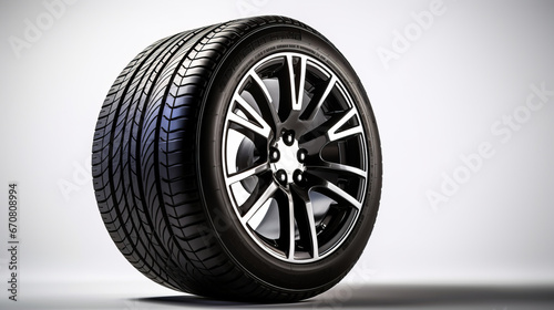 New car wheels and tires, generative ai