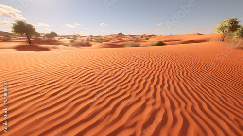 sand dunes in the desert, sand twirling pattern on desert sand dunes