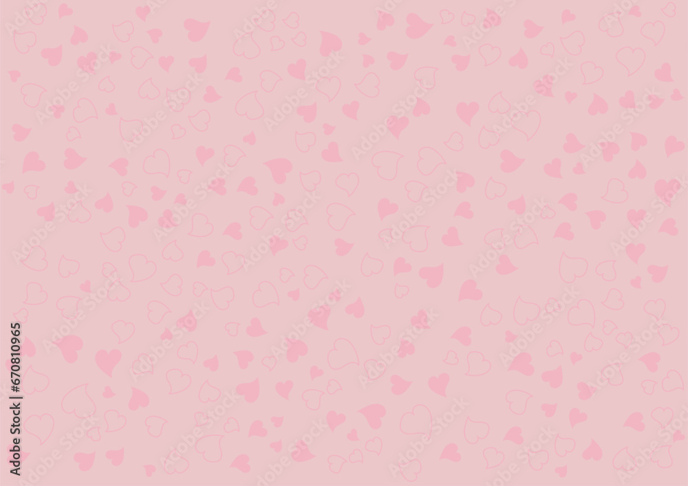 pink hearts seamless pattern background design