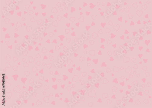 pink hearts seamless pattern background design