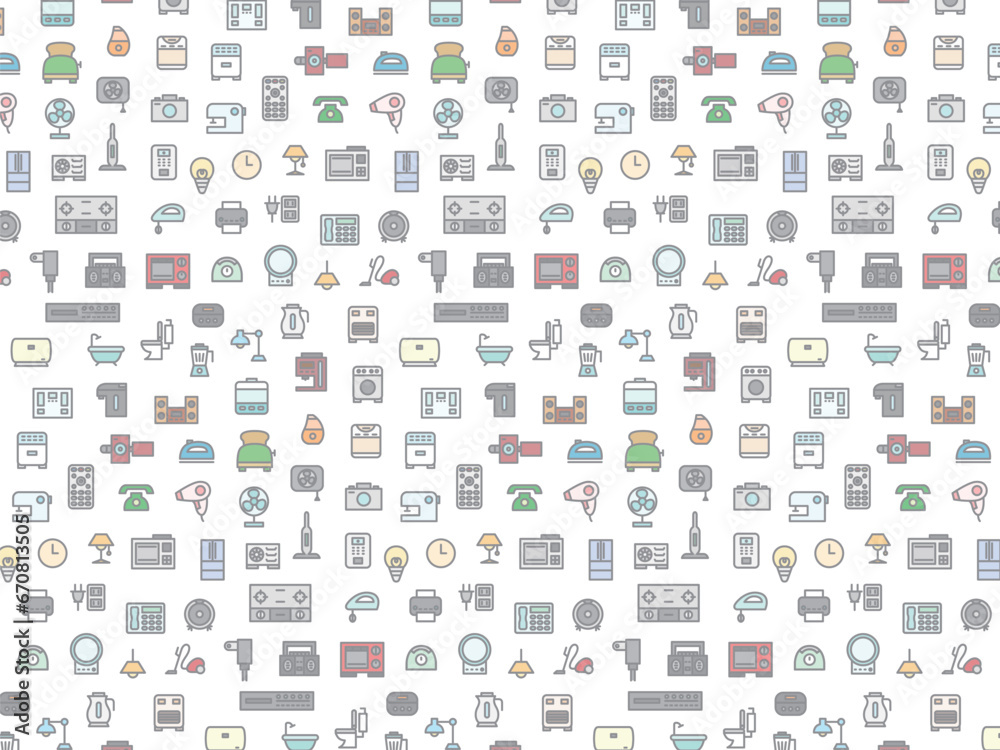 電化製品の壁紙イラスト 電化製品の壁紙イラスト