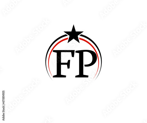 Royal Fp pf Png Logo, Abstract Luxury fp Business Logo Letter photo