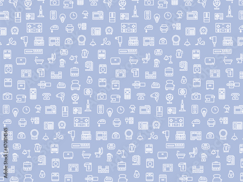 電化製品の壁紙イラスト