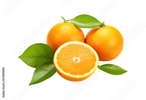 oranges with leaves