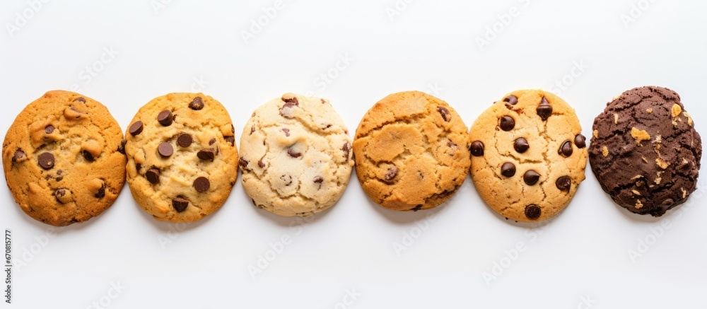 Cookies isolated on white background Cookies isolated on white background