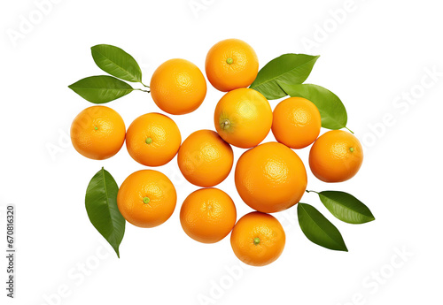 tangerines isolated on white