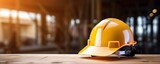 The importance of safety gear for construction workers and the presence of a helmet at a construction site