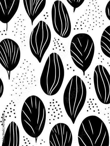 Floral silhouette seamless pattern background. Good for fashion fabrics, children’s clothing, postcards, email header, wallpaper, banner, posters, events, covers, advertising, and more.