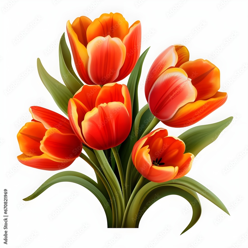 Fototapeta premium bouquet of tulips