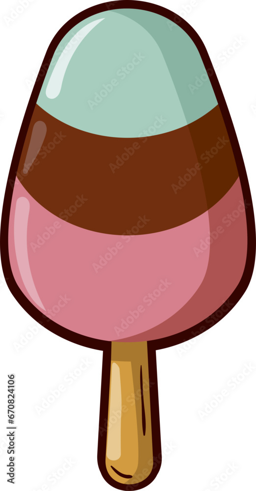 colorful ice cream icon colorful ice cream icon