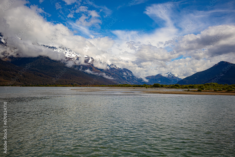 Looking toward the Dart River from Glenorchy