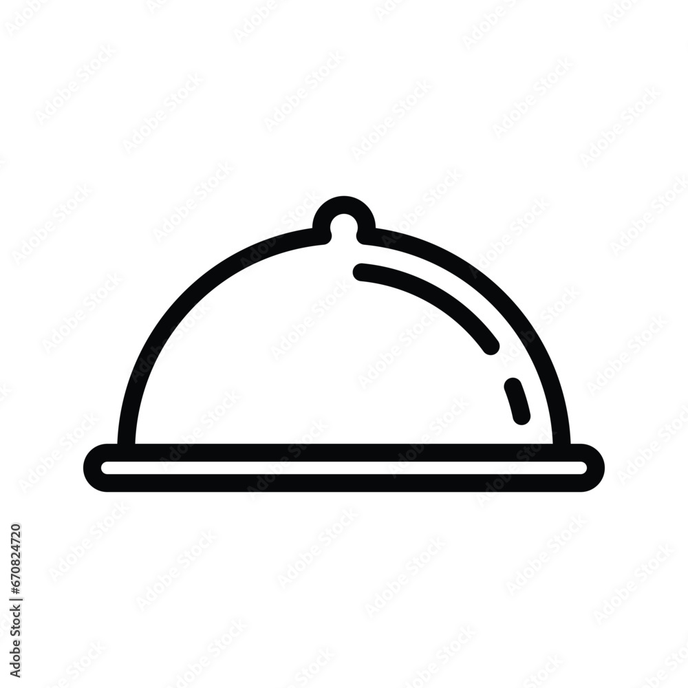 Obraz premium Food Tray Icon Vector Design Template
