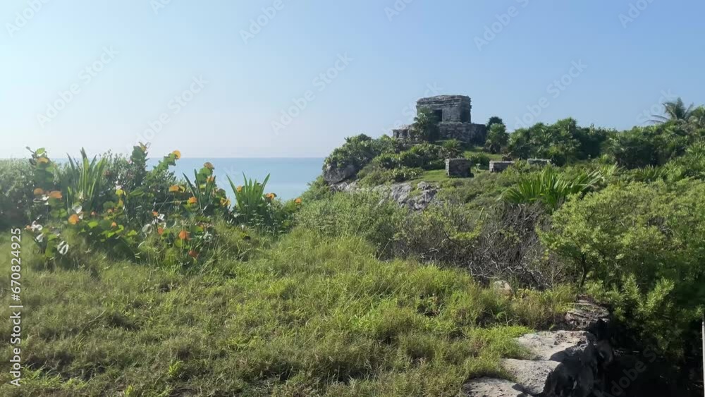 Maya pyramids in Tulum quintana roo Mexico ancient historical ruins site Maya pyramids in Tulum quintana roo Mexico ancient historical ruins site
