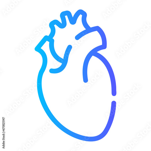 heart Line Gradient Icon