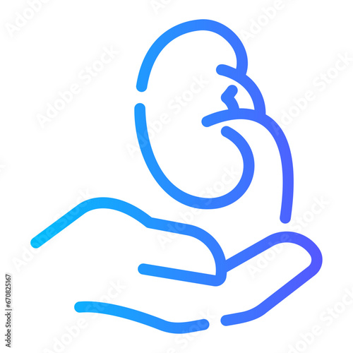 transplant Line Gradient Icon