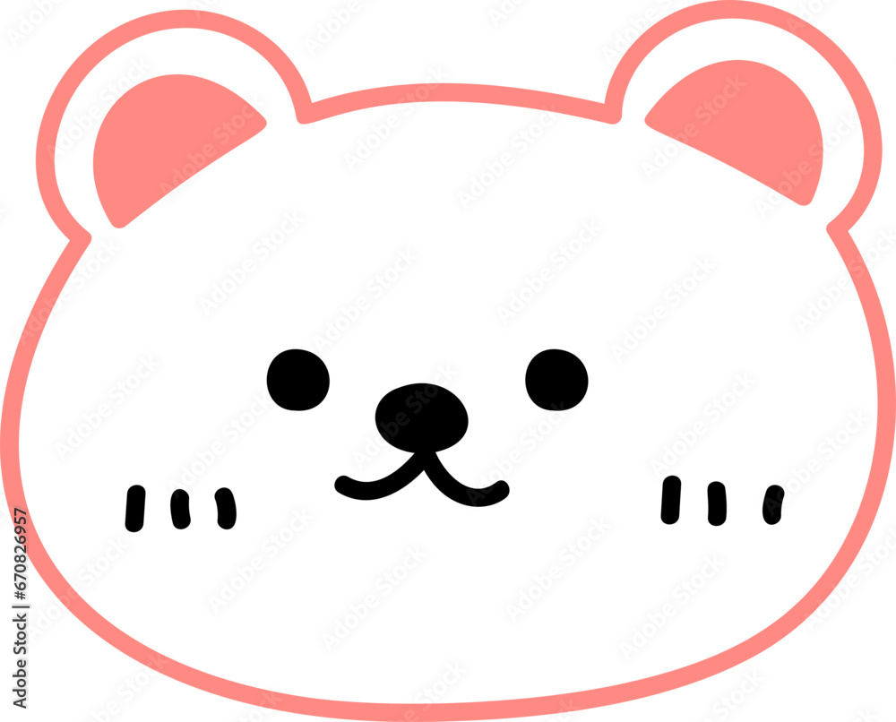 Cute bear element Cute bear element