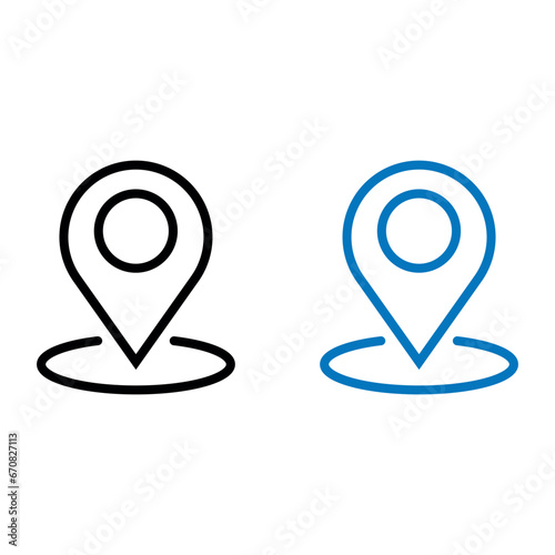 Location, pin, gps and map pointer icon vector.