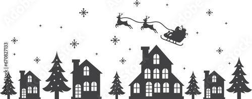 Christmas Village SVG