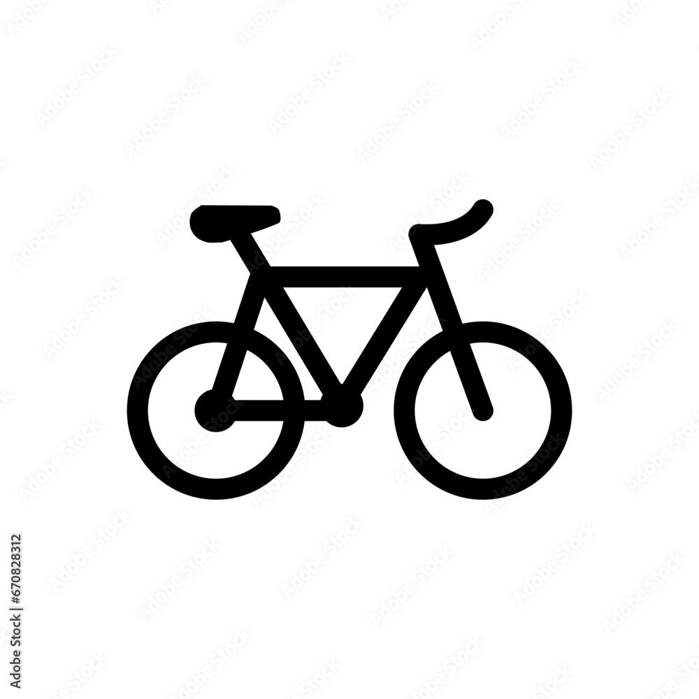 Bike icon in simple style. Bike icon in simple style.