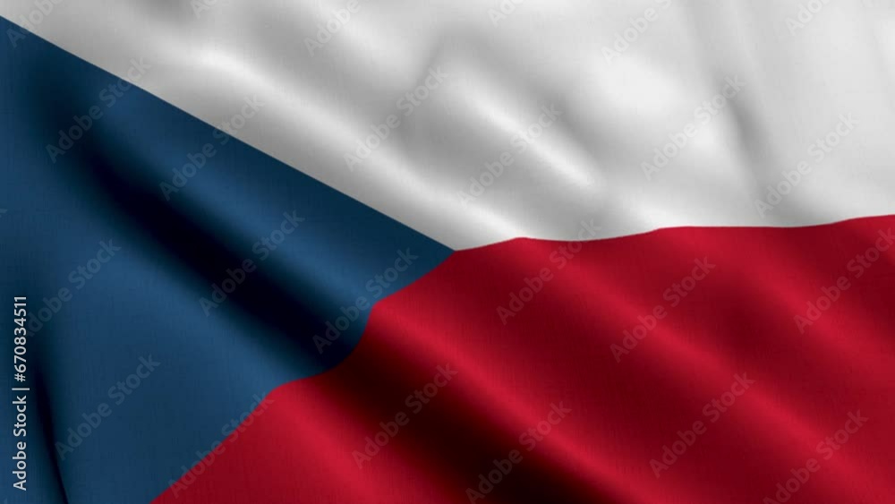 Czechia Flag. Waving Fabric Satin Texture of the Flag of Czechia 3D illustration. Real Texture Flag of the Czechia Czechia Flag. Waving Fabric Satin Texture of the Flag of Czechia 3D illustration. Real Texture Flag of the Czechia