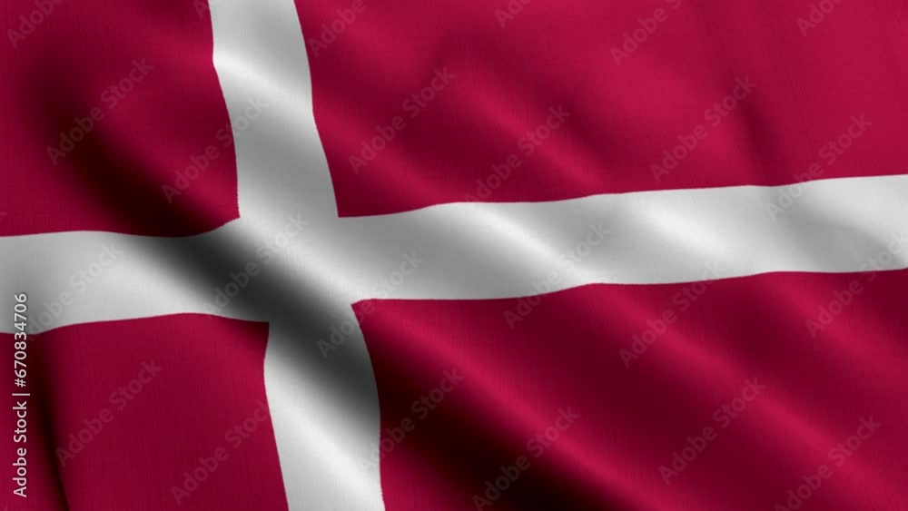 Denmark Flag. Waving Fabric Satin Texture of the Flag of Denmark 3D illustration. Real Texture Flag of the Denmark Denmark Flag. Waving Fabric Satin Texture of the Flag of Denmark 3D illustration. Real Texture Flag of the Denmark