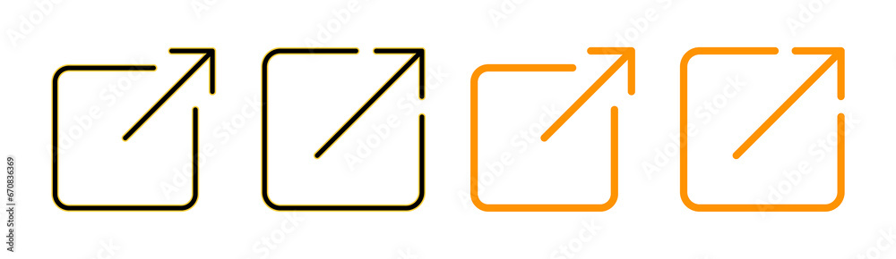 External link icon set for web and mobile app. link sign and symbol. hyperlink symbol External link icon set for web and mobile app. link sign and symbol. hyperlink symbol