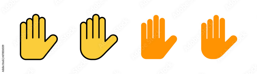 Hand icon set for web and mobile app. hand sign and symbol. hand gesture Hand icon set for web and mobile app. hand sign and symbol. hand gesture