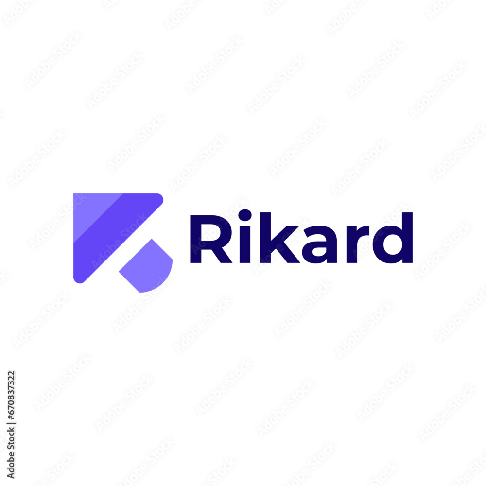 Modern R Letter Mouse Pointer Company Logo Design Modern R Letter Mouse Pointer Company Logo Design