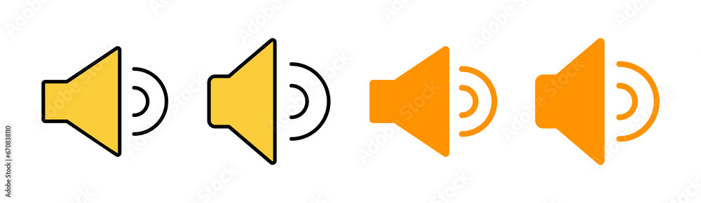 Icoon Rabs Speaker icon set for web and mobile app. volume sign and symbol ...