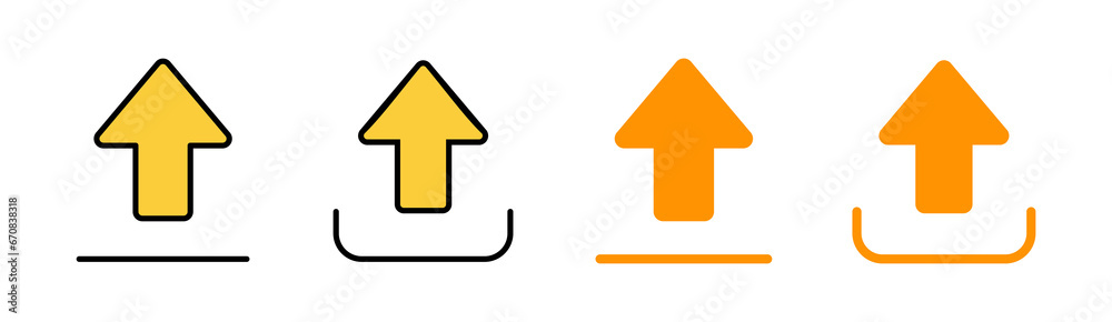 Upload icon set for web and mobile app. load data sign and symbol Upload icon set for web and mobile app. load data sign and symbol