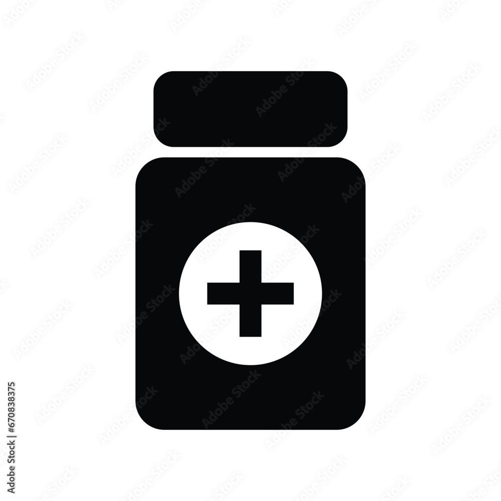Medicine Bottle Icon Vector Design Template Medicine Bottle Icon Vector Design Template