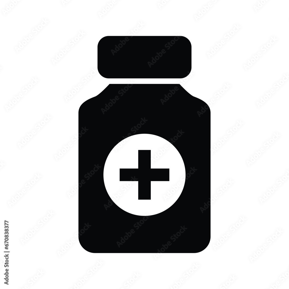 Medicine Bottle Icon Vector Design Template Medicine Bottle Icon Vector Design Template