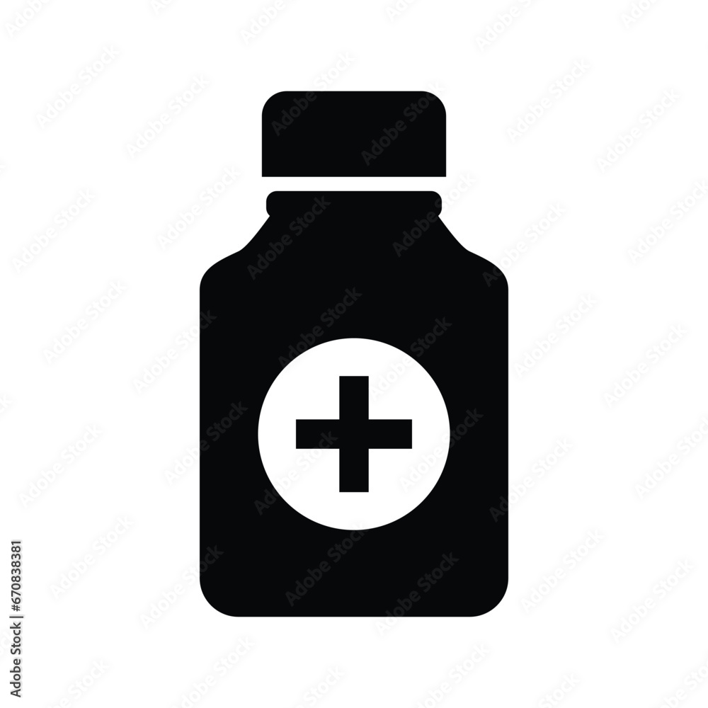 Medicine Bottle Icon Vector Design Template Medicine Bottle Icon Vector Design Template