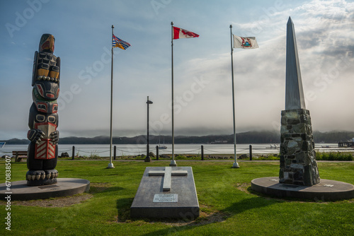 Carrot Park Monument in Port Hardy, British Columbia, Canada.