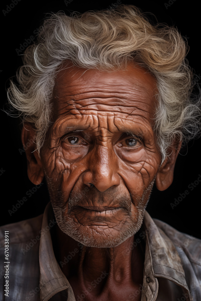 portrait of an old person portrait of an old person