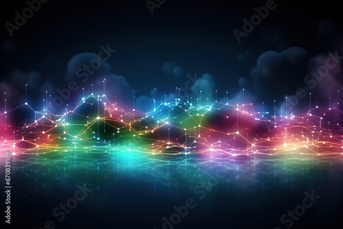 Abstract Background Technology  cloud networking  generative ai.