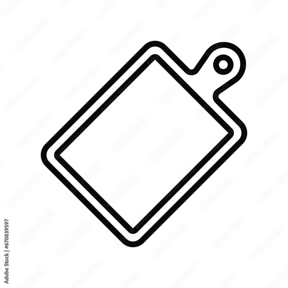 cutting board icon vector design template simple and clean