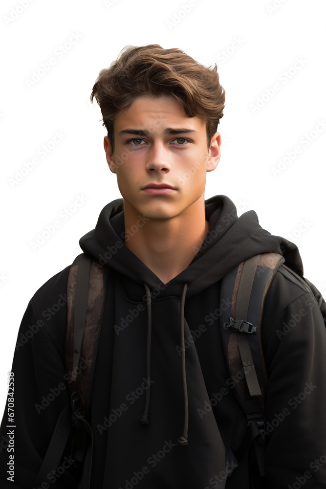 young guy - high school student portrait young guy - high school student portrait