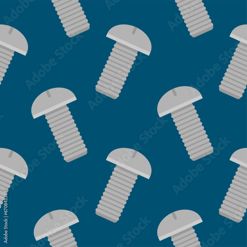 screw seamless pattern flat design vector illustration. pile screws seamless pattern