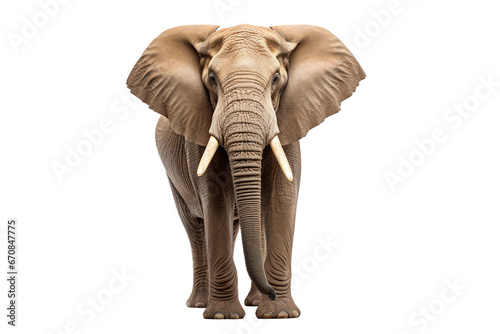 Massive Elephant isolated on transparent background, Generative Ai © AIstudio1