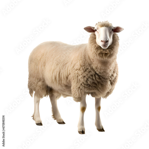 Sheep on transparent background