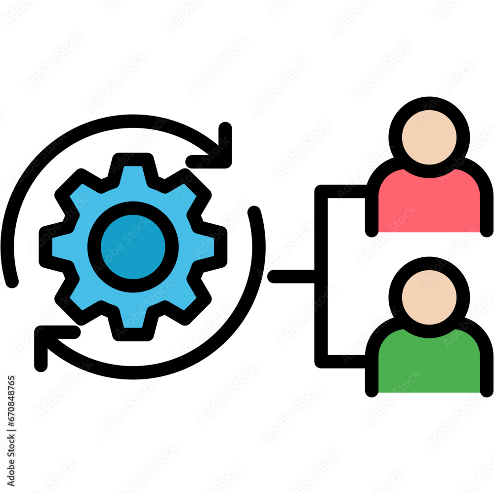 Obraz premium Change Management Icon