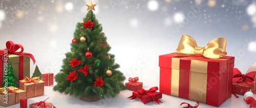 christmas tree with gifts © StockSymphonyStudio