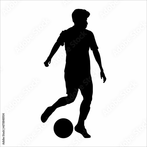 Silhouette of football player © Suryatma
