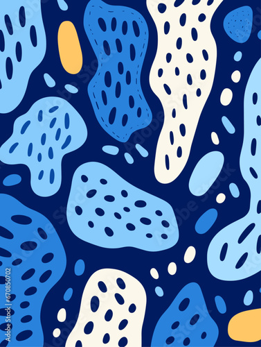 Dots shapes seamless pattern background. Good for fashion fabrics, children’s clothing, T-shirts, postcards, email header, wallpaper, banner, posters, events, covers, and more.