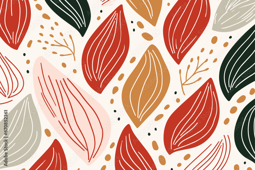 Winter floral seamless pattern background. Good for fashion fabrics, children’s clothing, T-shirts, postcards, email header, wallpaper, banner, posters, events, covers, and more.