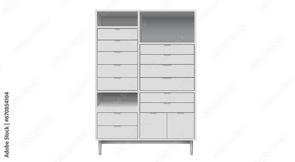 white showcase cabinet on the white background
white showcase cabinet on the white background
