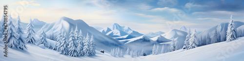 Winter landscape in the mountain © AhmadSoleh