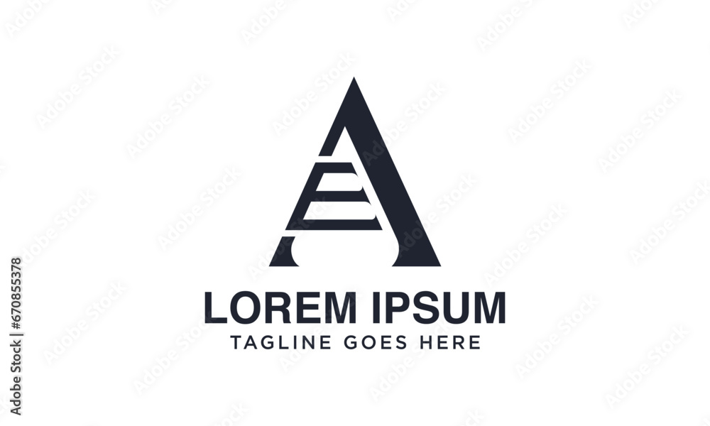 simple AE initials logo design simple AE initials logo design